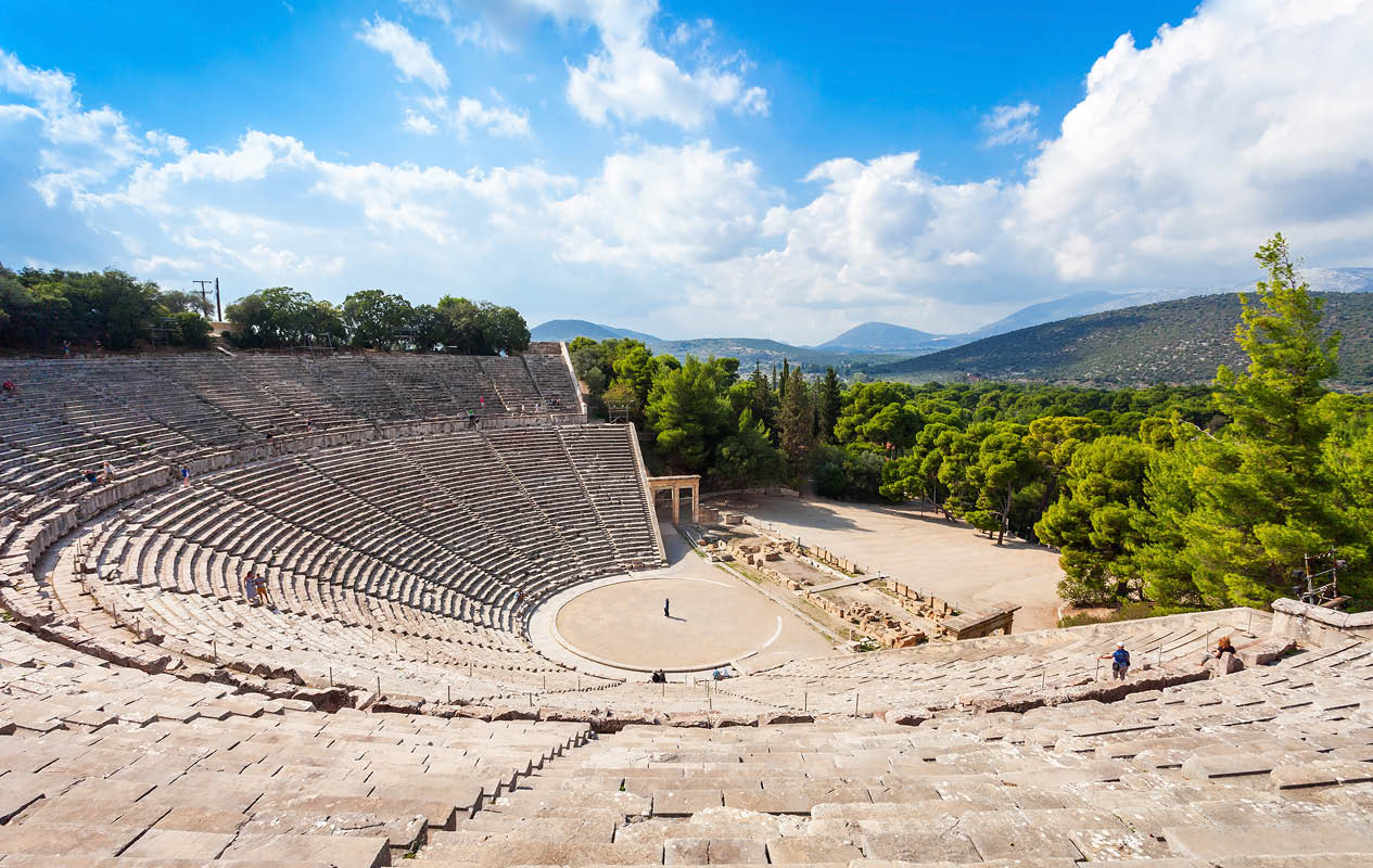 The Epidaurus Ancient Theatre is a theatre in the Greek old city of Epidaurus dedicated to the ancient Greek God of medicine, Asclepius 