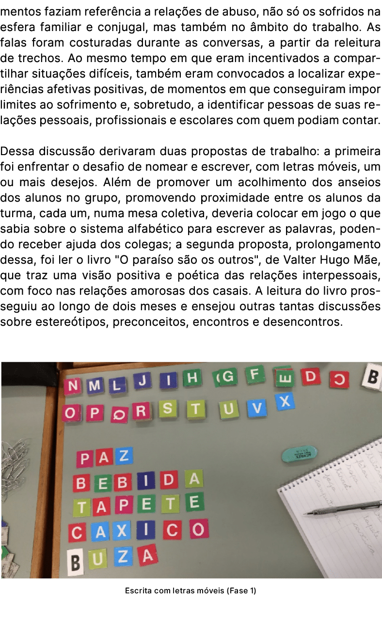 mentos faziam refer ncia a rela es de abuso, n o s  os sofridos na esfera familiar e conjugal, mas tamb m no  mbito ...