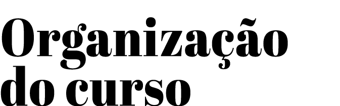 Organização do curso