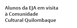  Alunos da EJA em visita   Comunidade  Cultural Quilombaque 