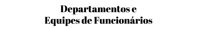 Departamentos e Equipes de Funcion rios