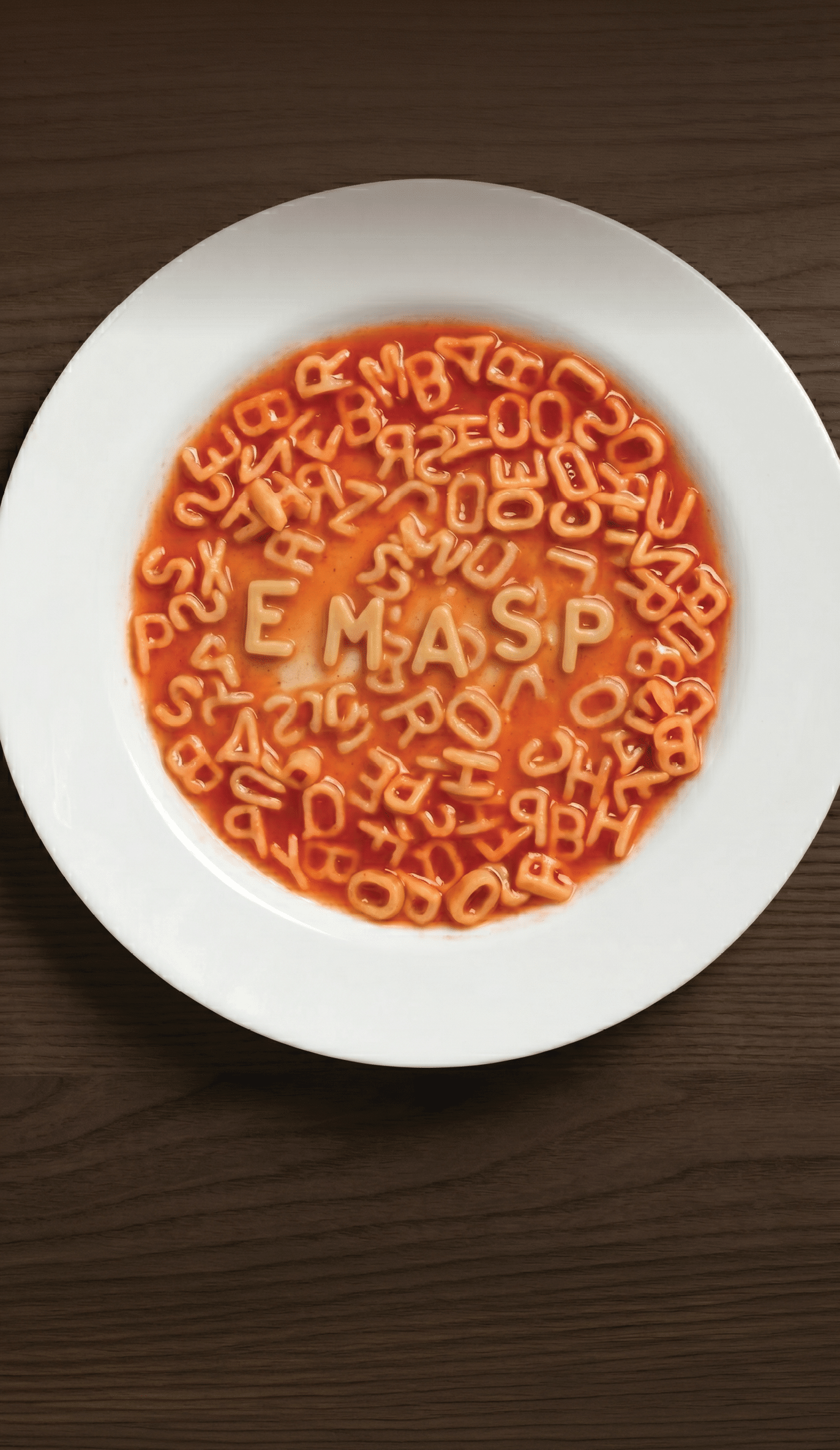 A plate with red letters on it. Description generated by AI