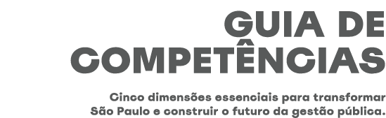 GUIA DE COMPET NCIAS Cinco dimens es essenciais para transformar S o Paulo e construir o futuro da gest o p blica.