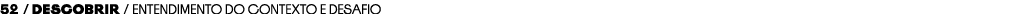52 / Descobrir / Entendimento do contexto e desafio
