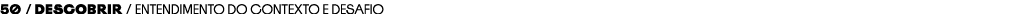 50 / Descobrir / Entendimento do contexto e desafio